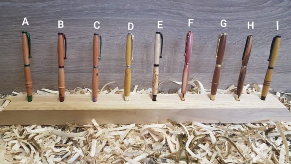 stylos en bois artisanaux